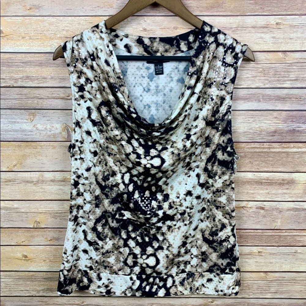 Alfani B/W Sleeveless Blouse